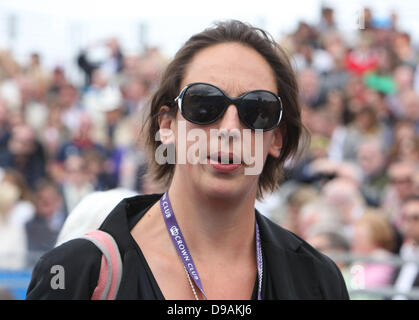 Londres, Royaume-Uni. 16 Juin, 2013.Miranda Hart avant la finale de l'Aegon Championships La Reine Banque D'Images