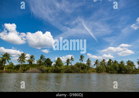 Berge de la rivière Nam Pak en Thaïlande Krabi Banque D'Images
