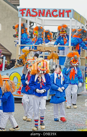 L'Europe, l'Allemagne, Weil am Rhein, Fasnact défilé printemps Banque D'Images
