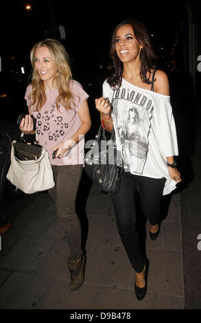 Rochelle Wiseman aka Rochelle Humes du samedi laissant Nobu Berkeley Londres, Angleterre - 14.03.11 Banque D'Images