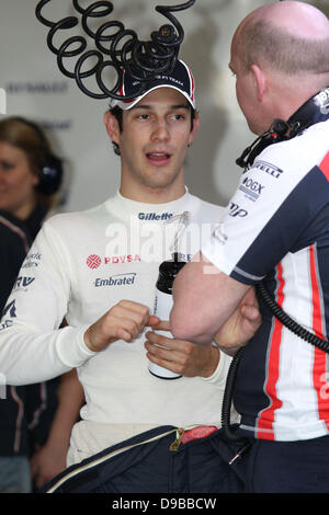 Bruno Senna la Formule 1 les essais d'hiver sur le circuit de Jerez, Jerez de la Frontera, Espagne - 10.02.12 *** Banque D'Images