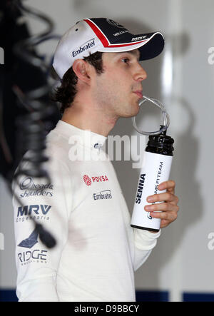 Bruno Senna la Formule 1 les essais d'hiver sur le circuit de Jerez, Jerez de la Frontera, Espagne - 10.02.12 *** Banque D'Images