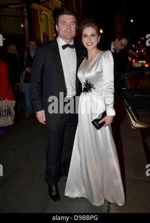 Brian O'Driscoll, Amy Huberman l'IFTA Awards 2012 à l'hôtel Shelbourne Dublin, Irlande - 11.02.12 Banque D'Images