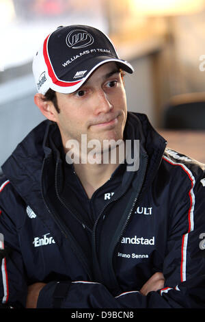 Bruno Senna la Formule 1 les essais d'hiver sur le circuit de Jerez, Jerez de la Frontera, Espagne - 09.02.12 *** Banque D'Images