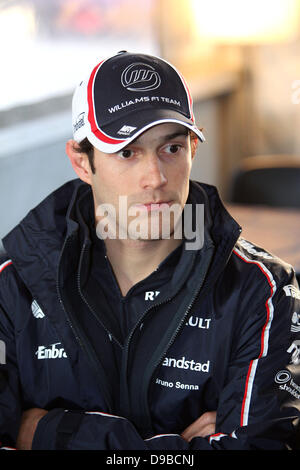 Bruno Senna la Formule 1 les essais d'hiver sur le circuit de Jerez, Jerez de la Frontera, Espagne - 09.02.12 *** Banque D'Images