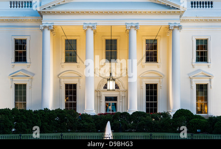 La Maison Blanche, à l'accueil du président des États-Unis, Washington D.C., États-Unis Banque D'Images