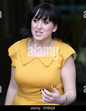 Natalie Cassidy à l'extérieur de l'ITV studios London, England - 26.01.12 Banque D'Images