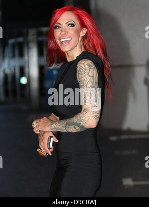 Jodie Marsh à l'ITV studios London, England - 25.01.12 Banque D'Images