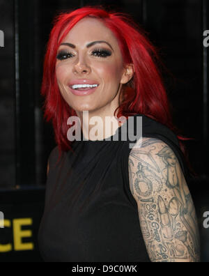 Jodie Marsh à l'ITV studios London, England - 25.01.12 Banque D'Images