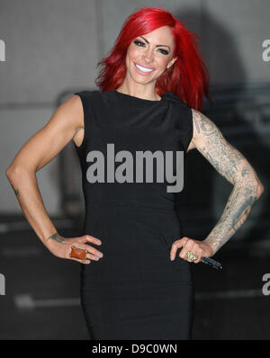 Jodie Marsh à l'ITV studios London, England - 25.01.12 Banque D'Images