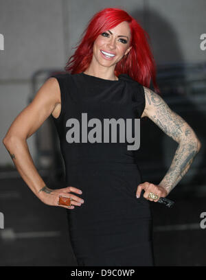 Jodie Marsh à l'ITV studios London, England - 25.01.12 Banque D'Images