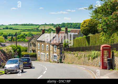 Somerset paysage britannique du village de Norton St Philip, Mendip Banque D'Images