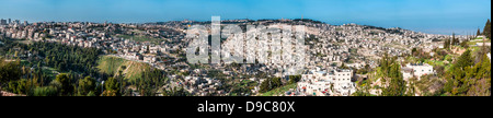 Le Mont du Temple, également connu comme le Mont Moriah à Jérusalem, Israël, c'est situé dans la vieille ville de Jérusalem et est un lieu saint Banque D'Images