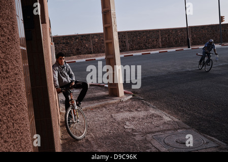 Ville de Ouarzazate. La région de Marrakech-Tensift-Al Haouz, Maroc Banque D'Images