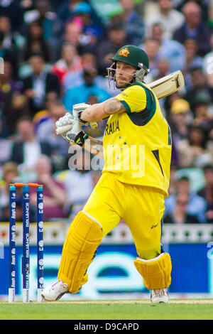 Londres, Royaume-Uni. 17 Juin, 2013. Matthew Wade au cours de l'ICC Champions trophy match de cricket international entre le Sri Lanka et l'Australie à l'Oval Cricket Ground le 17 juin 2013 à Londres, en Angleterre. (Photo de Mitchell Gunn/ESPA/Alamy Live News) Banque D'Images