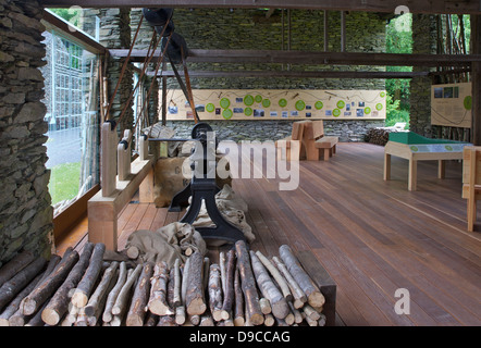 Exposition au parc de Stott, Moulin de canette Finsthwaite, South Lakeland, Parc National de Lake District, Cumbria, Angleterre, Royaume-Uni Banque D'Images