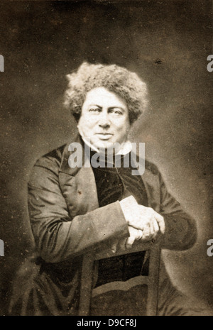 Alexandre Dumas pere,1855, par Nadar - Banque D'Images