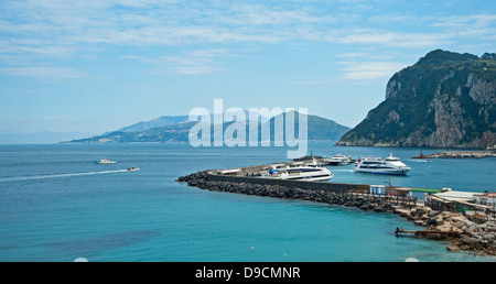 Vue sur l'île de Capri Banque D'Images