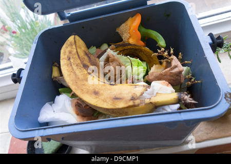 Les déchets de cuisine corbeille Banque D'Images