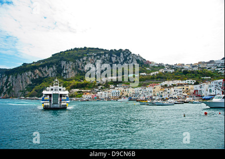 Capri Island Bay Harbour View Banque D'Images