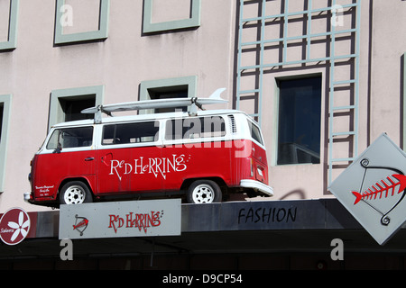 Le Hareng rouge magasin de surf à Hobart Banque D'Images