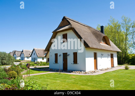 Chalets d'été sur l'île Poel Banque D'Images