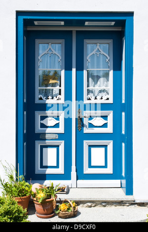 Vieille porte avant dans Wustrow Banque D'Images