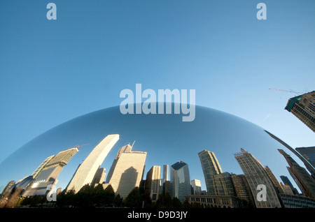 Haricot magique de Millennium Park de Chicago Banque D'Images