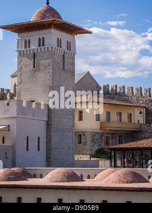 La vieille ville (Rabati Château) à Akhaltsikhe en Géorgie du Sud. Banque D'Images