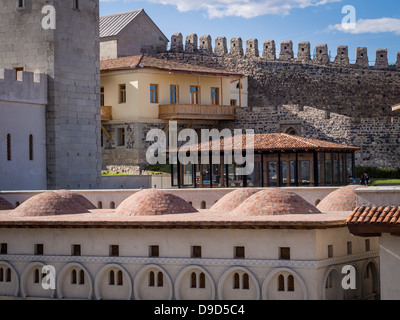 La vieille ville (Rabati Château) à Akhaltsikhe en Géorgie du Sud. Banque D'Images