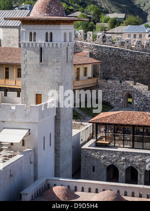 La vieille ville (Rabati Château) à Akhaltsikhe en Géorgie du Sud. Banque D'Images