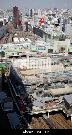 Vue aérienne de Shinjuku Odakyu depuis le sud du siècle Tower Hotel Banque D'Images