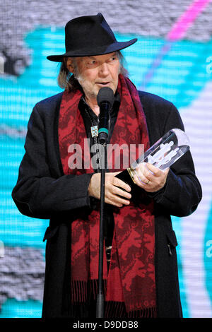 Neil Young JUNO 2011 tenue au Centre Air Canada - Show Toronto, Canada - 27.03.11 Banque D'Images