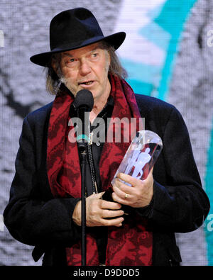 Neil Young JUNO 2011 tenue au Centre Air Canada - Show Toronto, Canada - 27.03.11 Banque D'Images