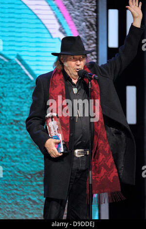 Neil Young JUNO 2011 tenue au Centre Air Canada - Show Toronto, Canada - 27.03.11 Banque D'Images