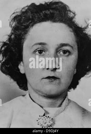 Ethel Greenglass Rosenberg, reconnu coupable de complot en vue de commettre de l'espionnage en temps de guerre, et exécuté. Banque D'Images