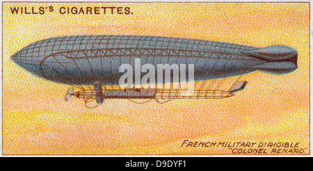 1910, l'Aviation Militaire Française : (dirigeable airship) 'Le Colonel Renard', 1909 Banque D'Images