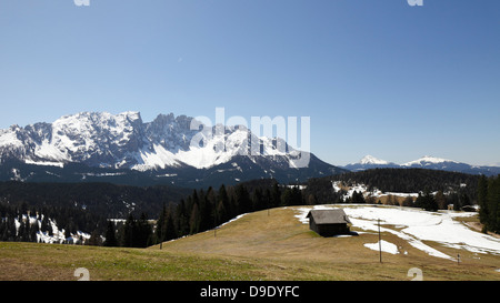 Dans le chalet de la vallée du Tyrol, le Tyrol du Sud, Italie Banque D'Images