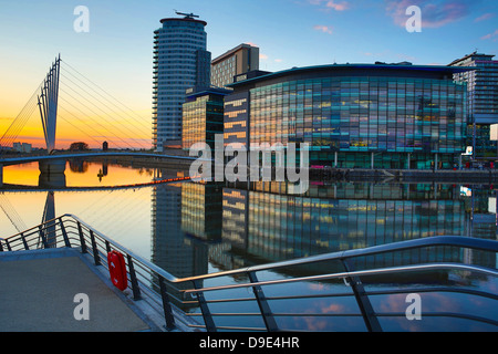 Royaume-uni, Salford, Media City Banque D'Images