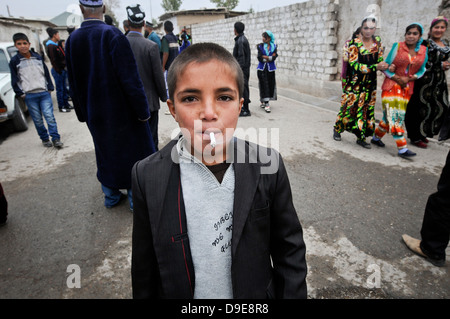 La vie tsigane au Tadjikistan. Banque D'Images