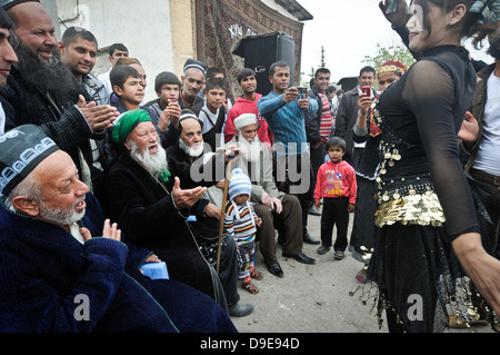 La vie tsigane au Tadjikistan. Banque D'Images