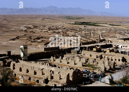 Demeure d'Alexandre le Grand, le château Qalat en ville, l'Afghanistan. Banque D'Images