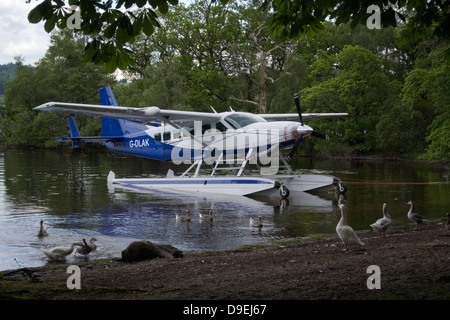 Blue & White Cessna C208 Caravan Hydravion Banque D'Images