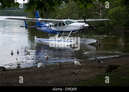 Blue & White Cessna C208 Caravan Hydravion Banque D'Images