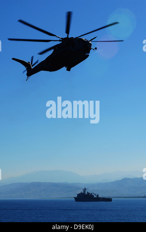 Un CH-53E Super Stallion hélicoptère. Banque D'Images