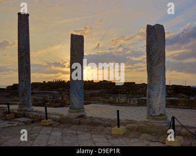 Site archéologique romain de Césarée, district de Haïfa, Israël Banque D'Images