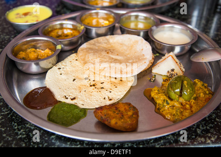 Thali à Aurangabad, Maharashtra, Inde Banque D'Images