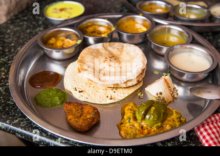 Thali à Aurangabad, Maharashtra, Inde Banque D'Images