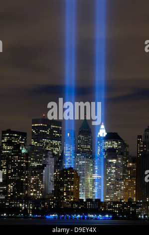L'hommage rendu à la lumière memorial. Banque D'Images