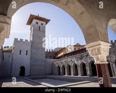 La vieille ville (Rabati Château) à Akhaltsikhe en Géorgie du Sud. Banque D'Images